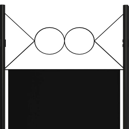 Paravento a 3 Pannelli Nero 120x180 cm - homemem39