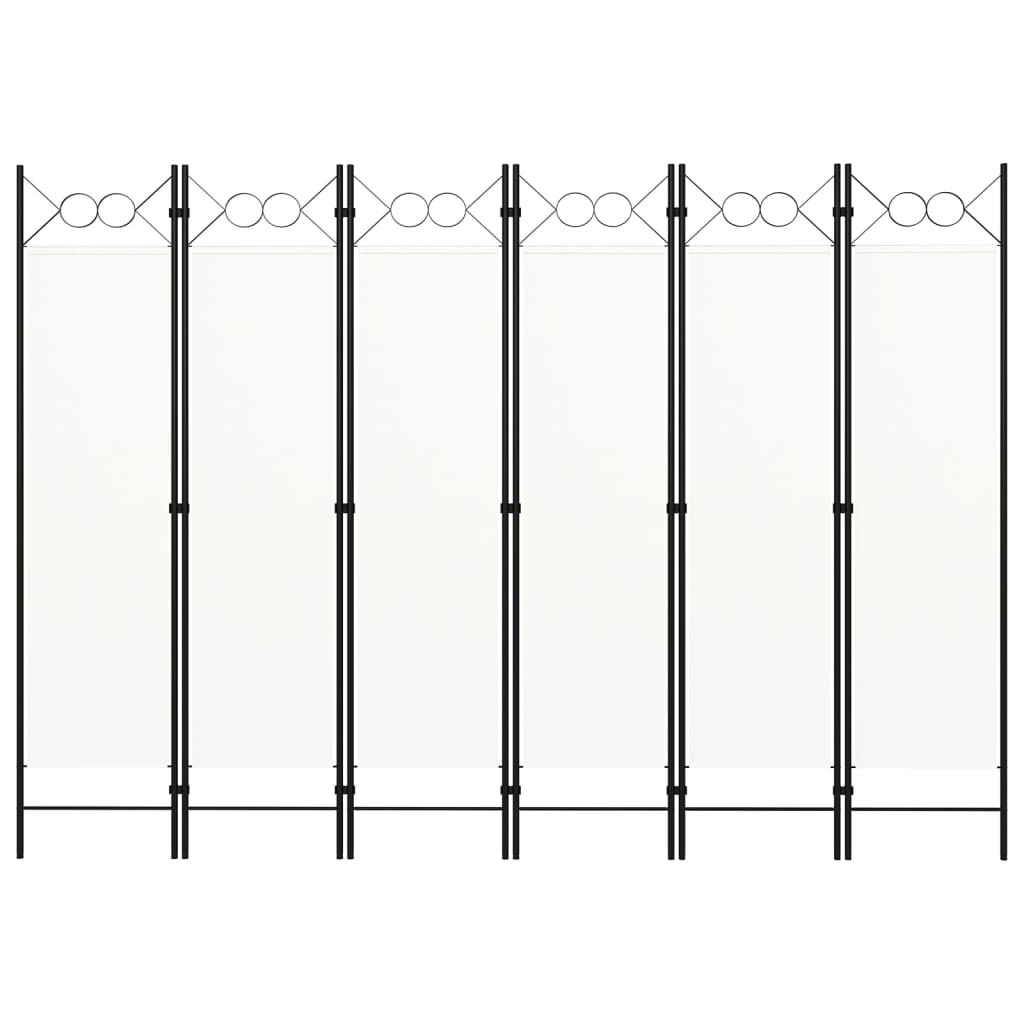 Paravento a 6 Pannelli Bianco 240x180 cm - homemem39