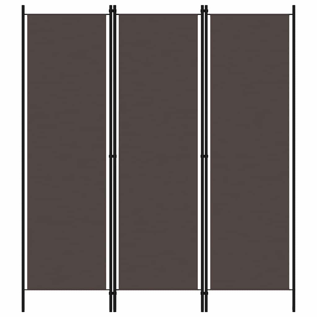 Paravento 3 Pannelli Marrone 150x180 cm