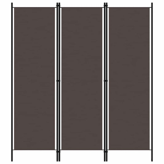 Paravento 3 Pannelli Marrone 150x180 cm