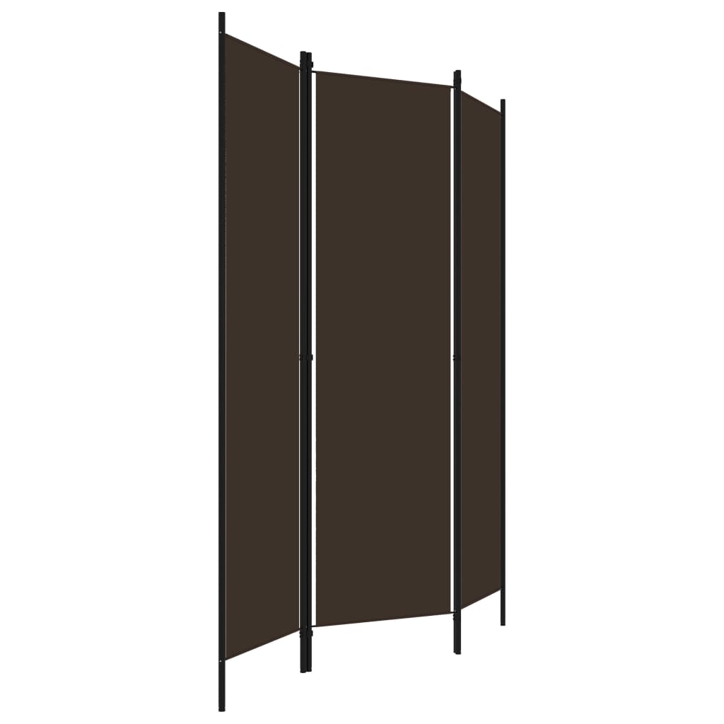 Paravento 3 Pannelli Marrone 150x180 cm | homemem39