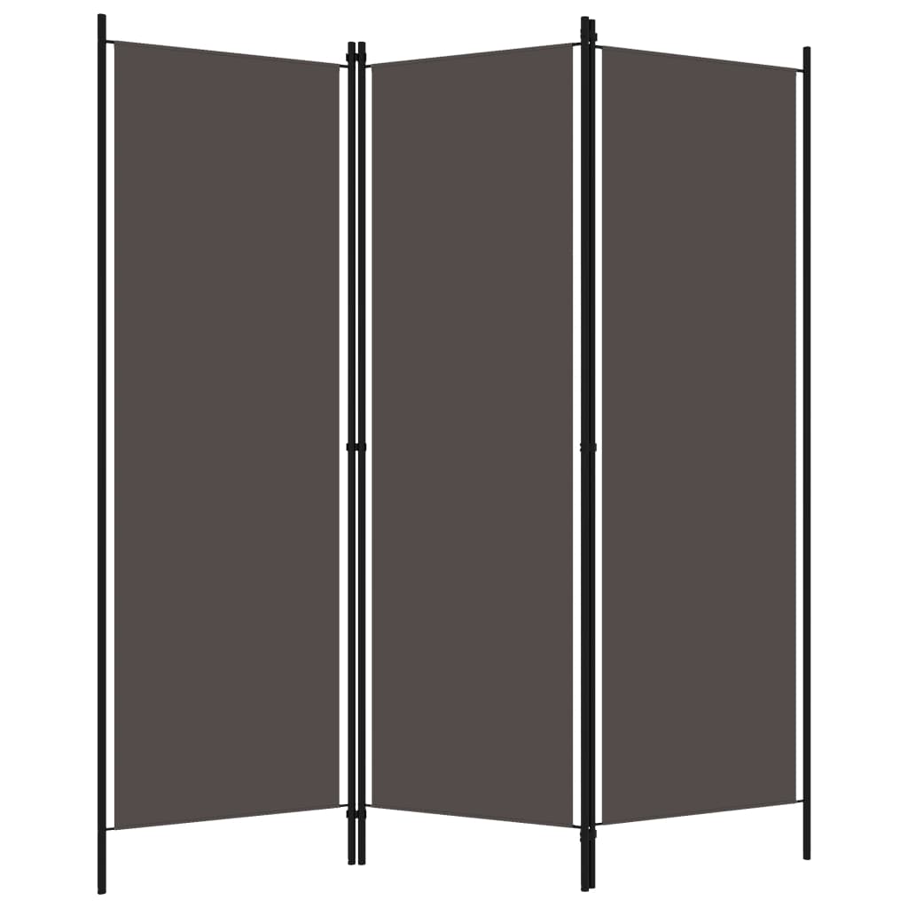 Paravento a 3 Pannelli Antracite 150x180 cm | homemem39