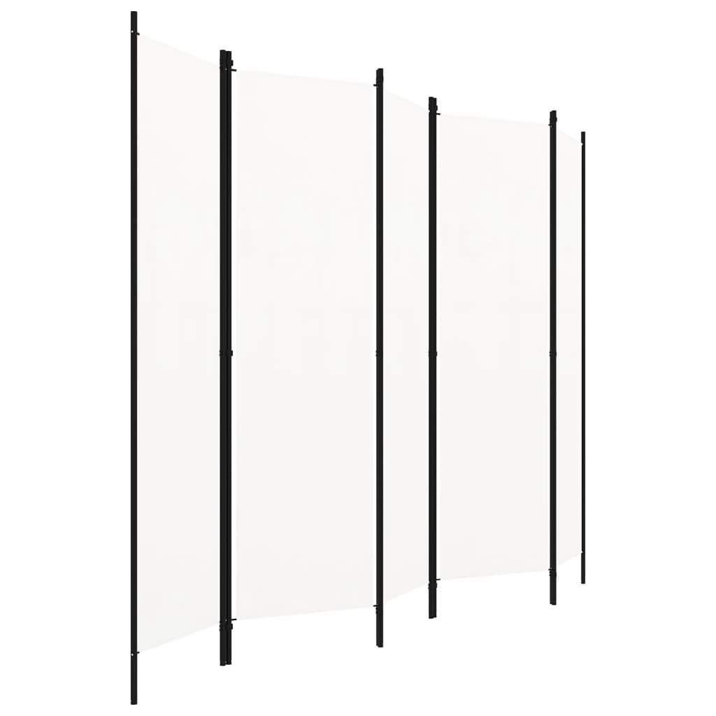 Paravento a 5 Pannelli Bianco 250x180 cm | homemem39