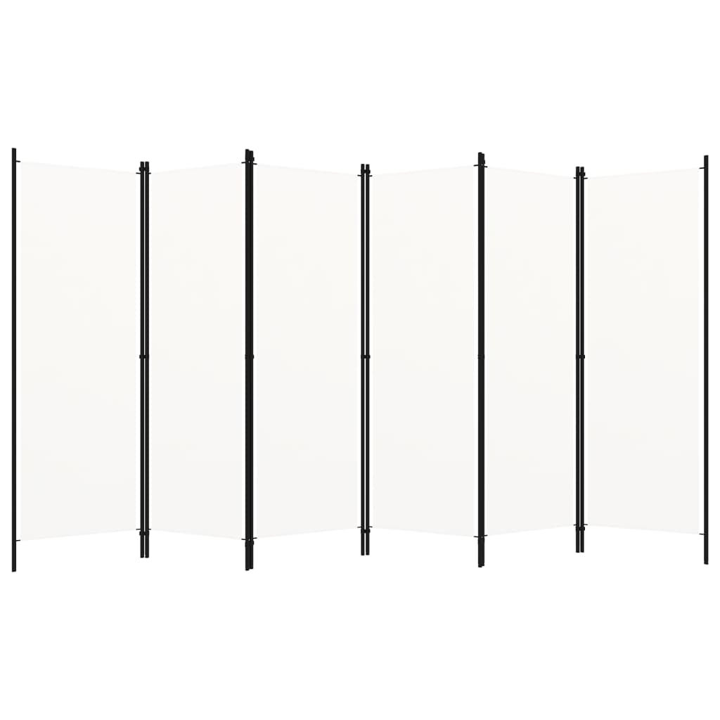Paravento a 6 Pannelli Bianco 300x180 cm - homemem39