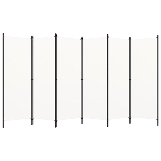 Paravento a 6 Pannelli Bianco 300x180 cm - homemem39