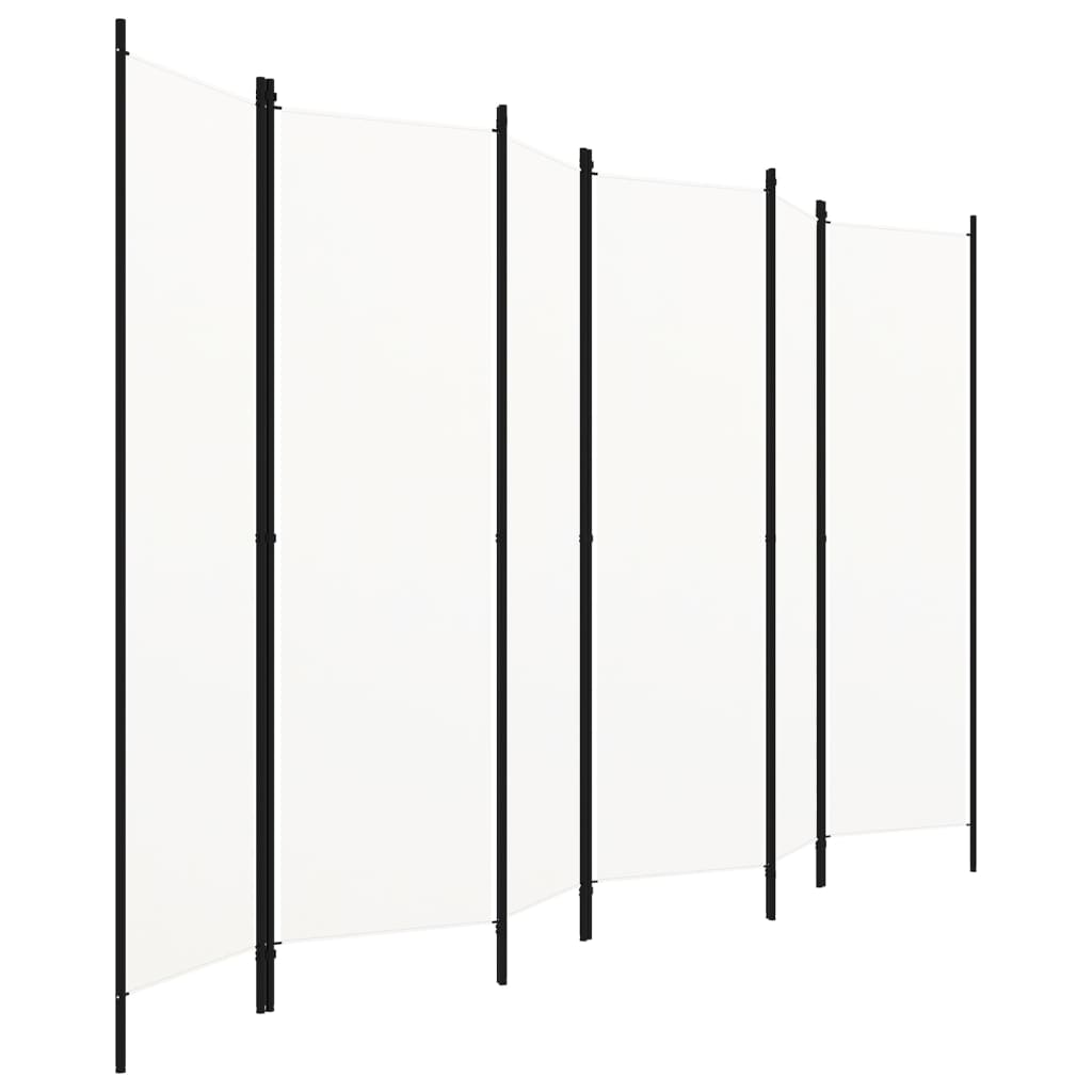 Paravento a 6 Pannelli Bianco 300x180 cm | homemem39