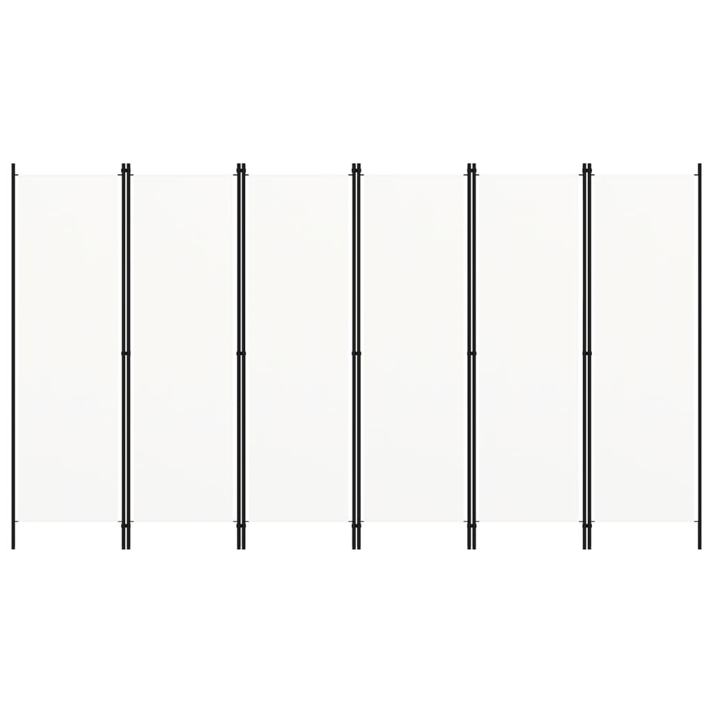 Paravento a 6 Pannelli Bianco 300x180 cm - homemem39
