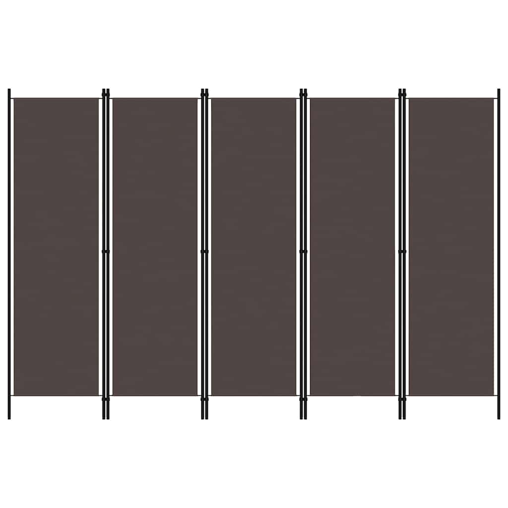 Paravento a 6 Pannelli Marrone 300x180 cm