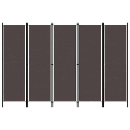 Paravento a 6 Pannelli Marrone 300x180 cm