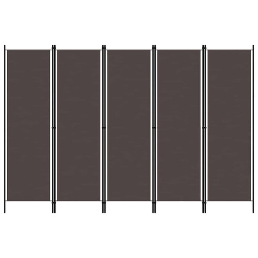 Paravento a 6 Pannelli Marrone 300x180 cm
