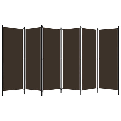 Paravento a 6 Pannelli Marrone 300x180 cm | homemem39