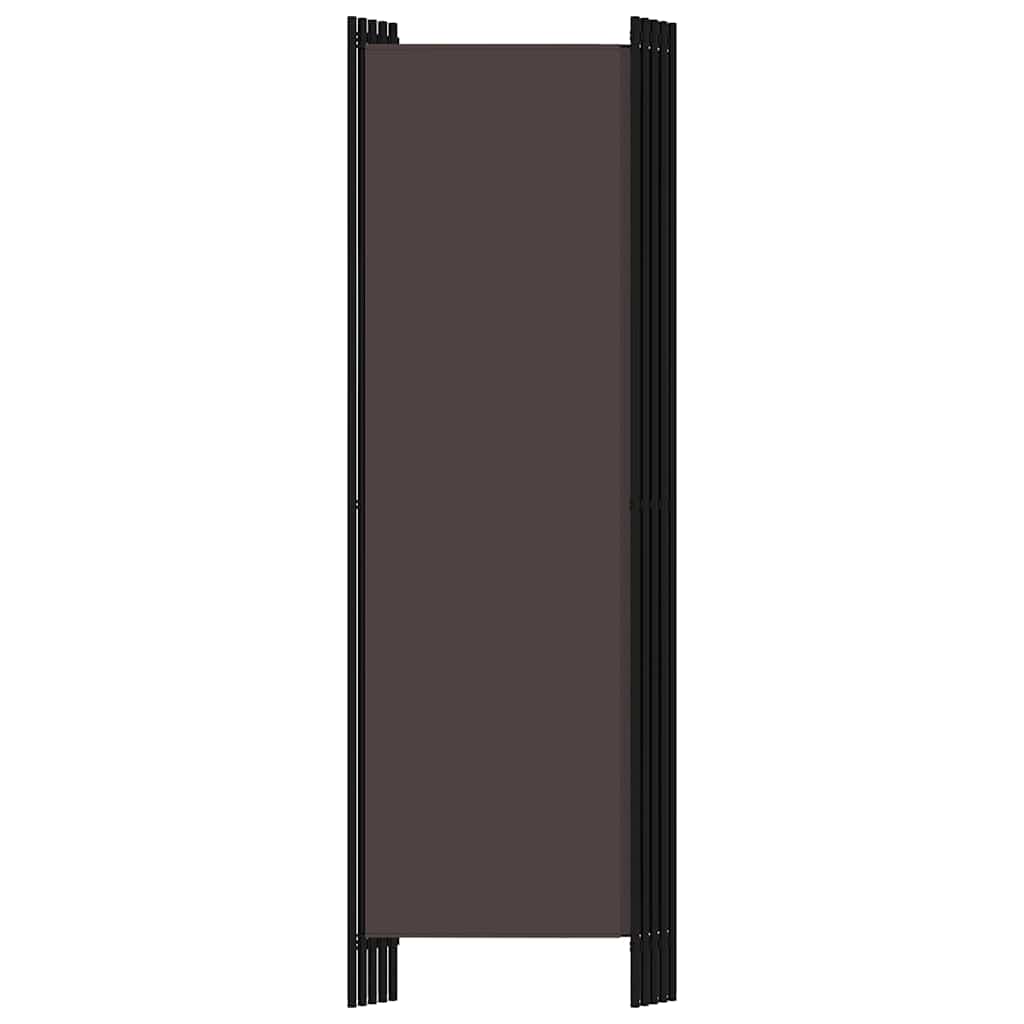 Paravento a 6 Pannelli Marrone 300x180 cm