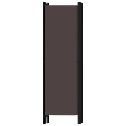 Paravento a 6 Pannelli Marrone 300x180 cm