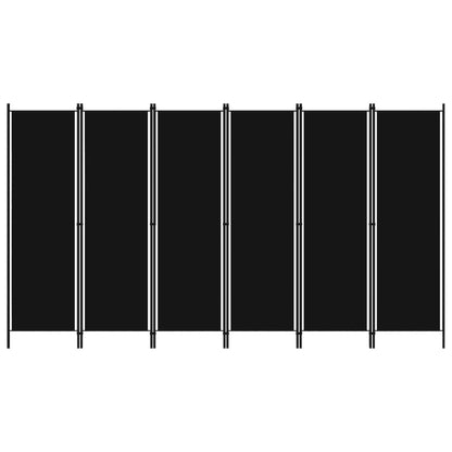 Paravento a 6 Pannelli Nero 300x180 cm - homemem39