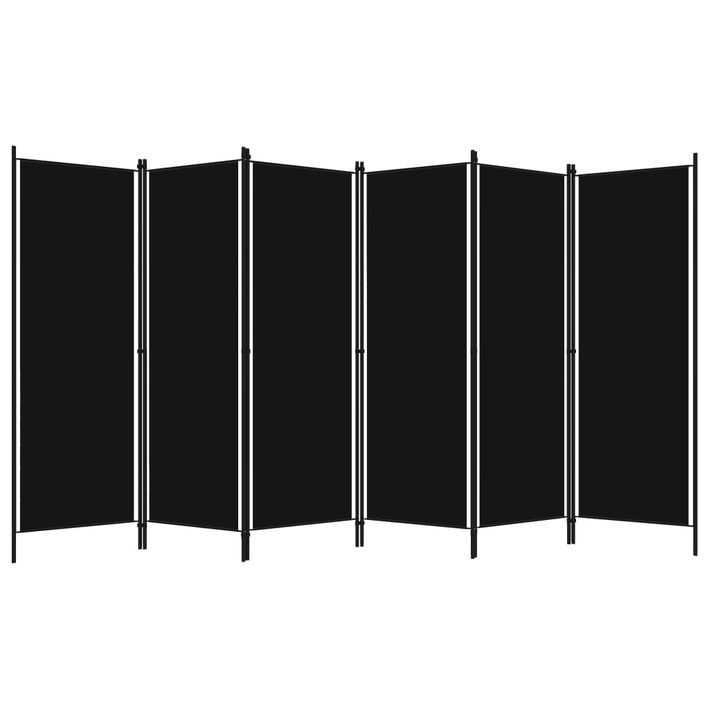 Paravento a 6 Pannelli Nero 300x180 cm | homemem39