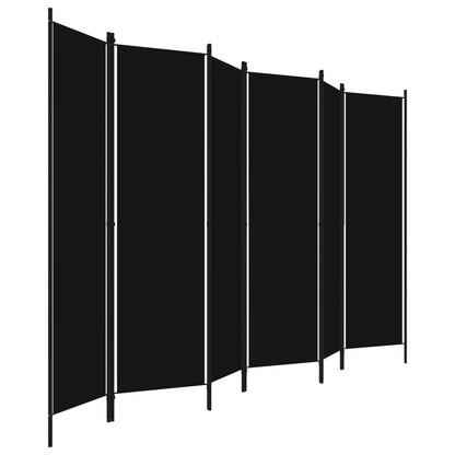 Paravento a 6 Pannelli Nero 300x180 cm | homemem39