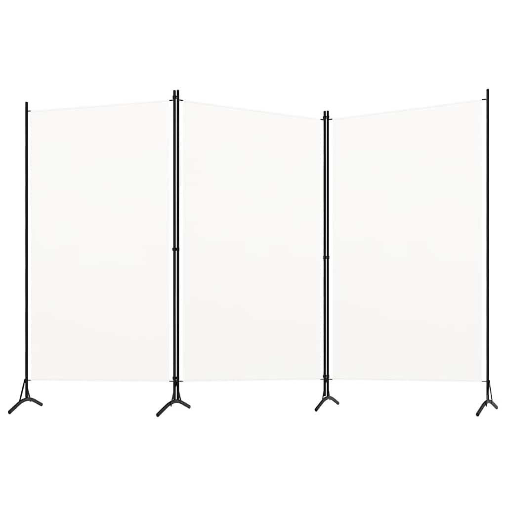 Divisorio a 3 Pannelli Bianco 260x180 cm in Tessuto | homemem39