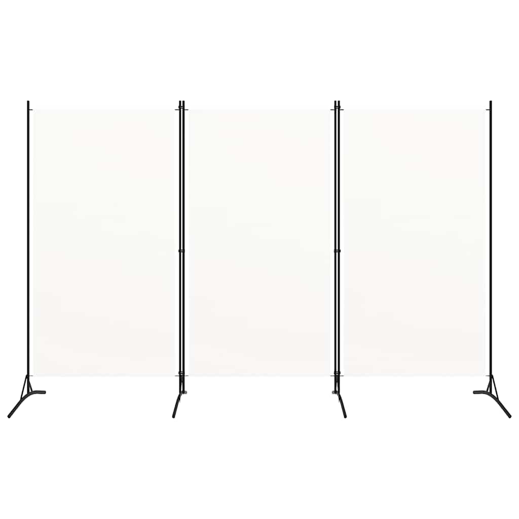 Divisorio a 3 Pannelli Bianco 260x180 cm in Tessuto | homemem39