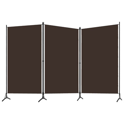 Paravento a 3 Pannelli Marrone 260x180 cm | homemem39