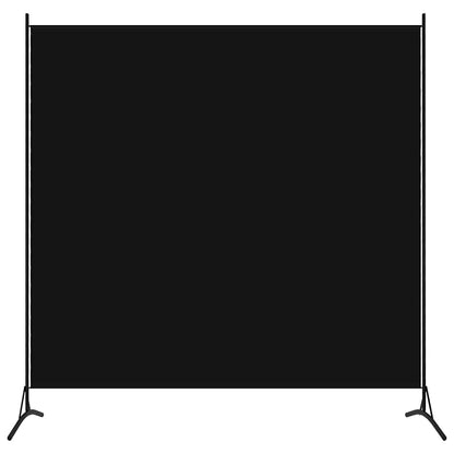 Paravento Nero 175x180 cm in Tessuto - homemem39