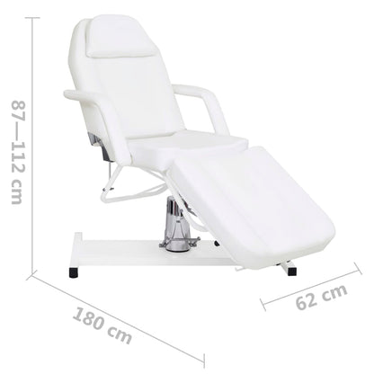 Lettino da Massaggio Bianco 180x62x(87-112) cm | homemem39