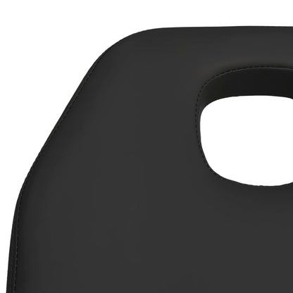 Lettino da Massaggio Nero 180x62x(87-112) cm | homemem39