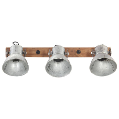 Lampada da Parete in Stile Industriale Argento 65x25 cm E27