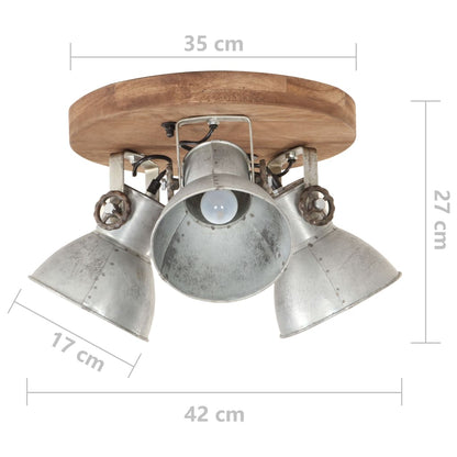 Lampada a Sospensione Industriale 25 W Argento 42x27cm E27 | homemem39
