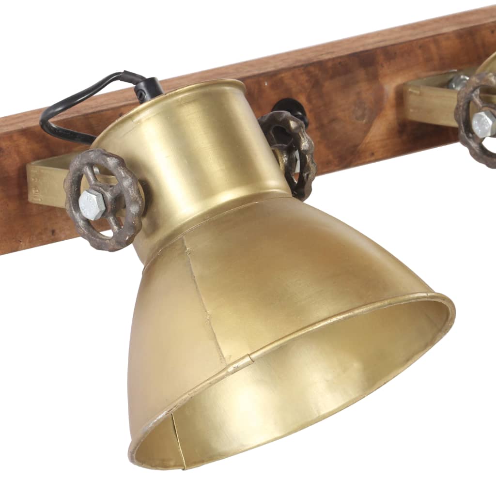 Lampada da Parete Stile Industriale Ottone 65x25 cm E27