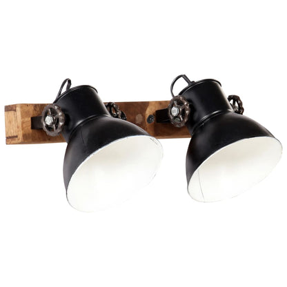 Lampada da Parete Stile Industriale Nera 45x25 cm E27 - homemem39