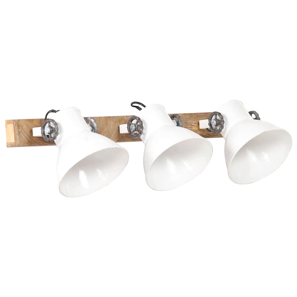 Lampada da Parete in Stile Industriale Bianca E27