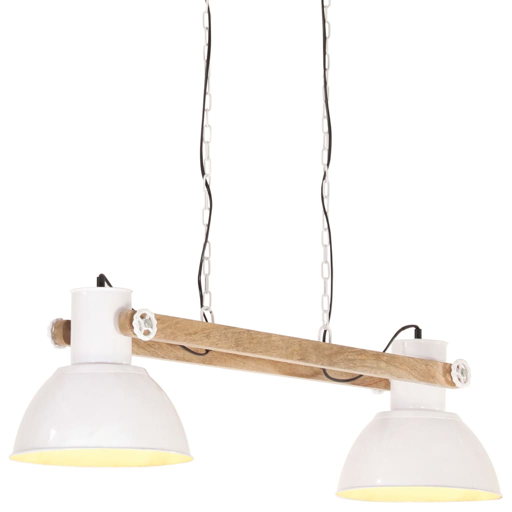 Lampada a Sospensione Industriale 25 W Bianca 109 cm E27 - homemem39