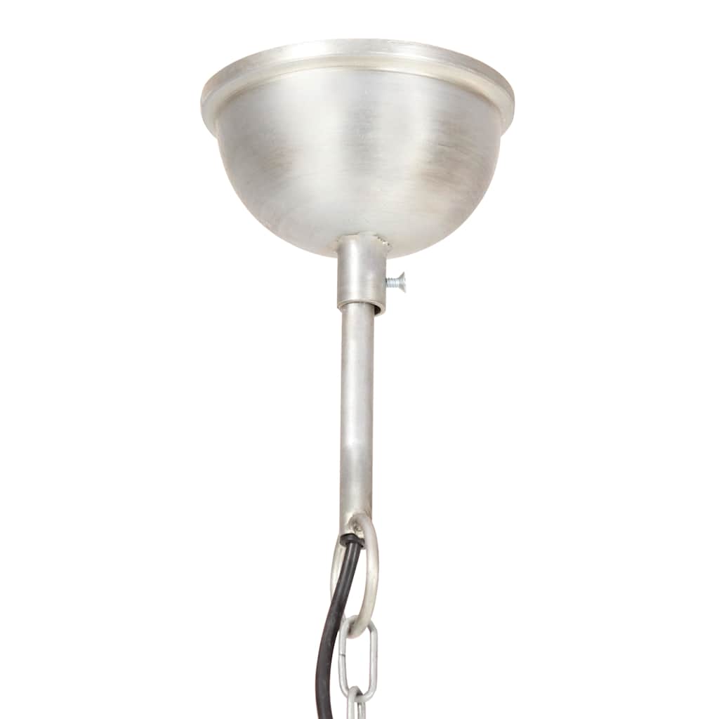 Lampada a Sospensione Industriale 25 W Argento Rotonda 40cm E27 | homemem39