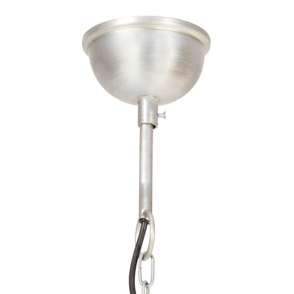 Lampada a Sospensione Industriale 25 W Argento Rotonda 40cm E27 | homemem39