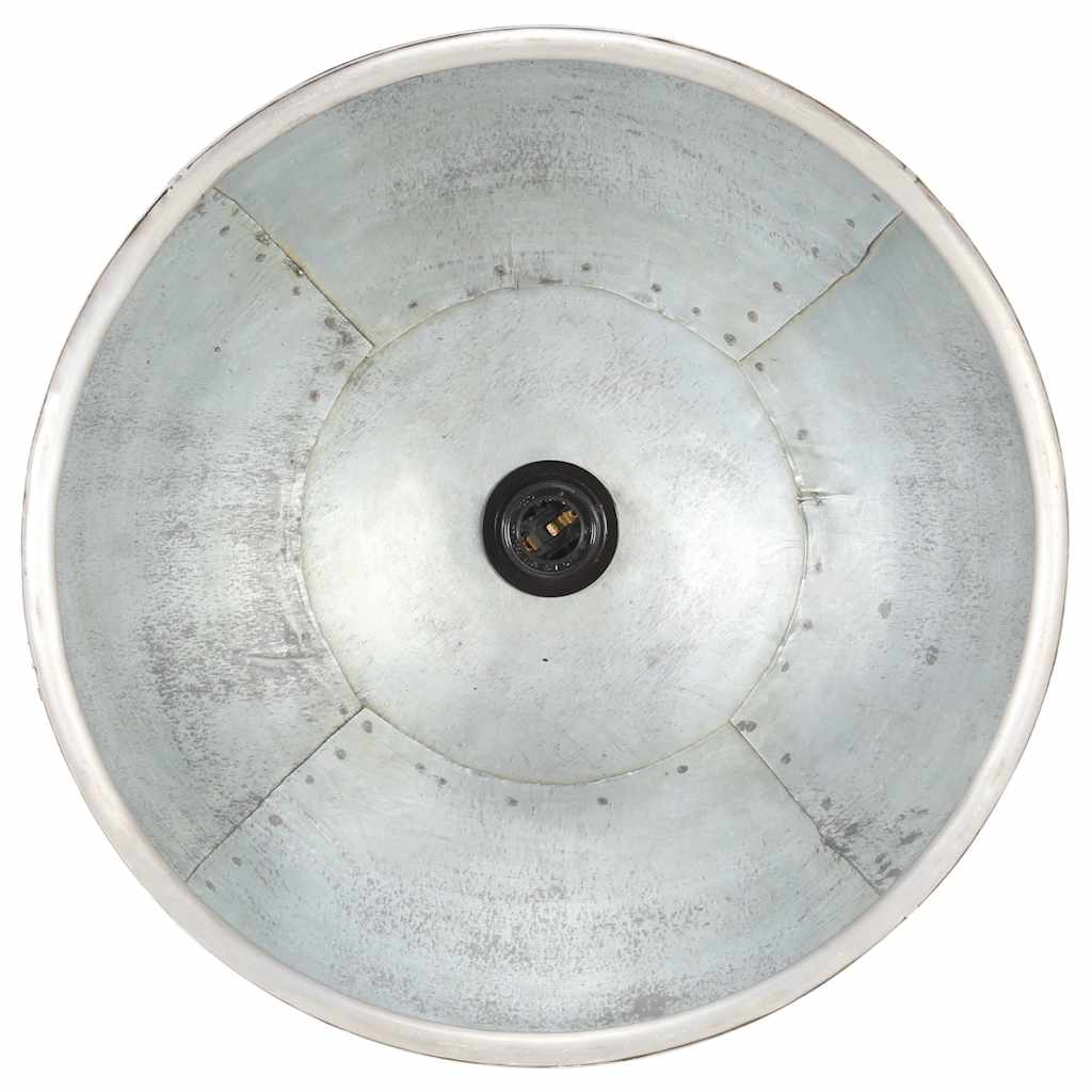 Lampada a Sospensione Industriale 25 W Argento Rotonda 40cm E27 | homemem39