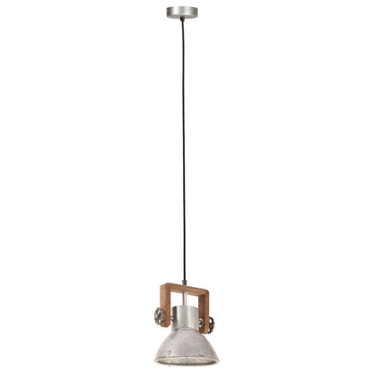 Lampada a Sospensione Industriale 25 W Argento Rotonda 19cm E27