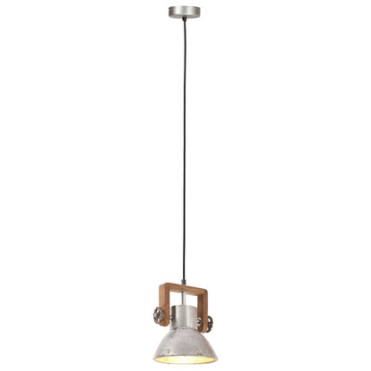 Lampada a Sospensione Industriale 25 W Argento Rotonda 19cm E27