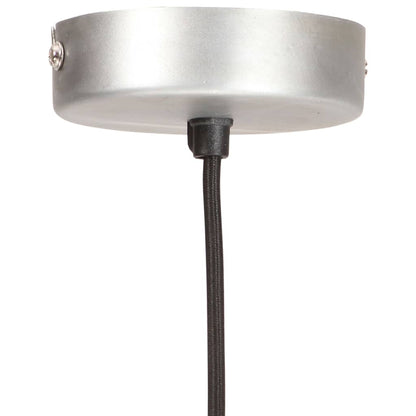 Lampada a Sospensione Industriale 25 W Argento Rotonda 19cm E27