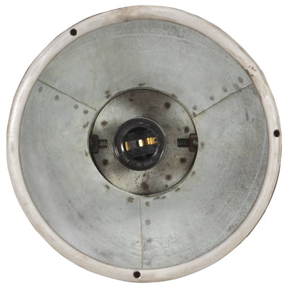 Lampada a Sospensione Industriale 25 W Argento Rotonda 19cm E27