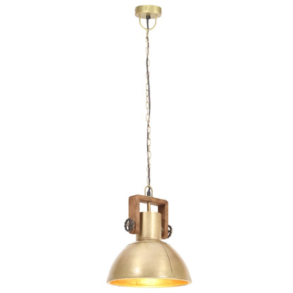 Lampada a Sospensione Industriale 25 W Ottone Rotonda 30 cm E27