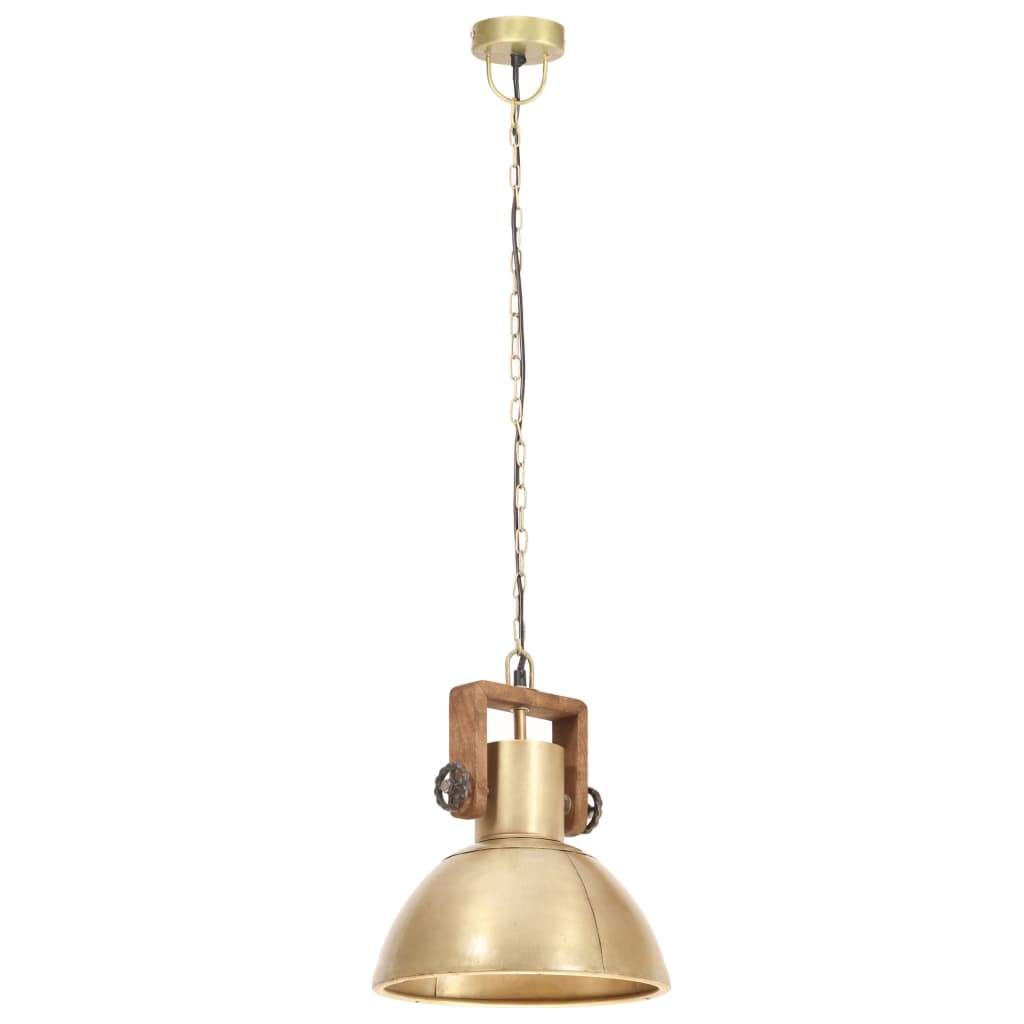 Lampada a Sospensione Industriale 25 W Ottone Rotonda 30 cm E27