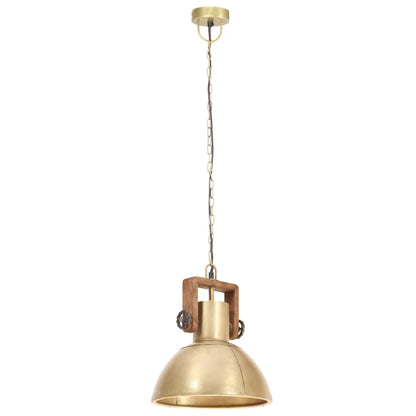 Lampada a Sospensione Industriale 25 W Ottone Rotonda 30 cm E27