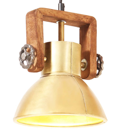 Lampada a Sospensione Industriale 25 W Ottone Rotonda 19 cm E27