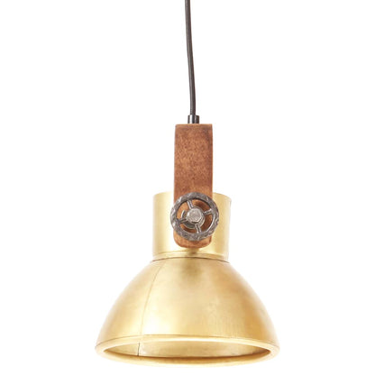 Lampada a Sospensione Industriale 25 W Ottone Rotonda 19 cm E27