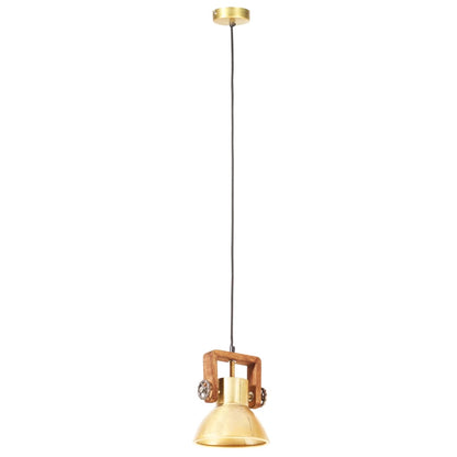 Lampada a Sospensione Industriale 25 W Ottone Rotonda 19 cm E27