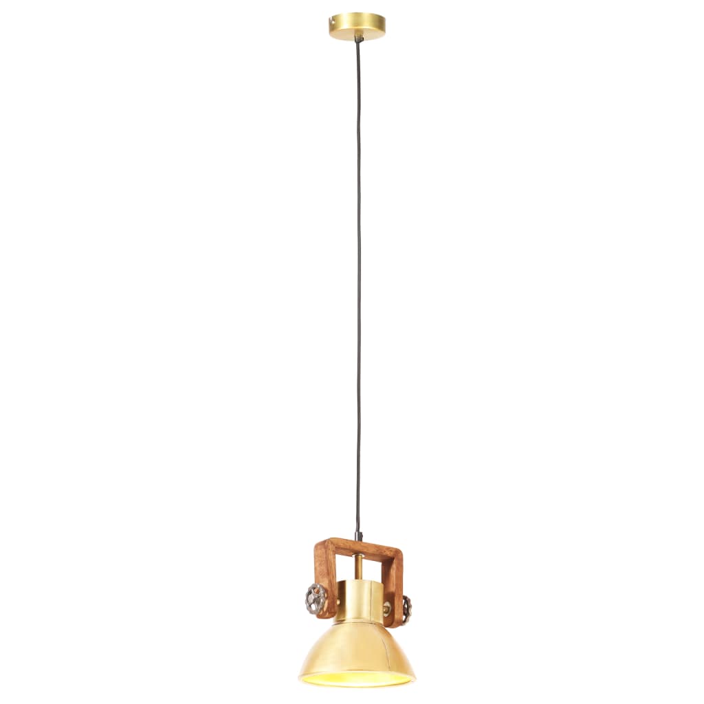 Lampada a Sospensione Industriale 25 W Ottone Rotonda 19 cm E27