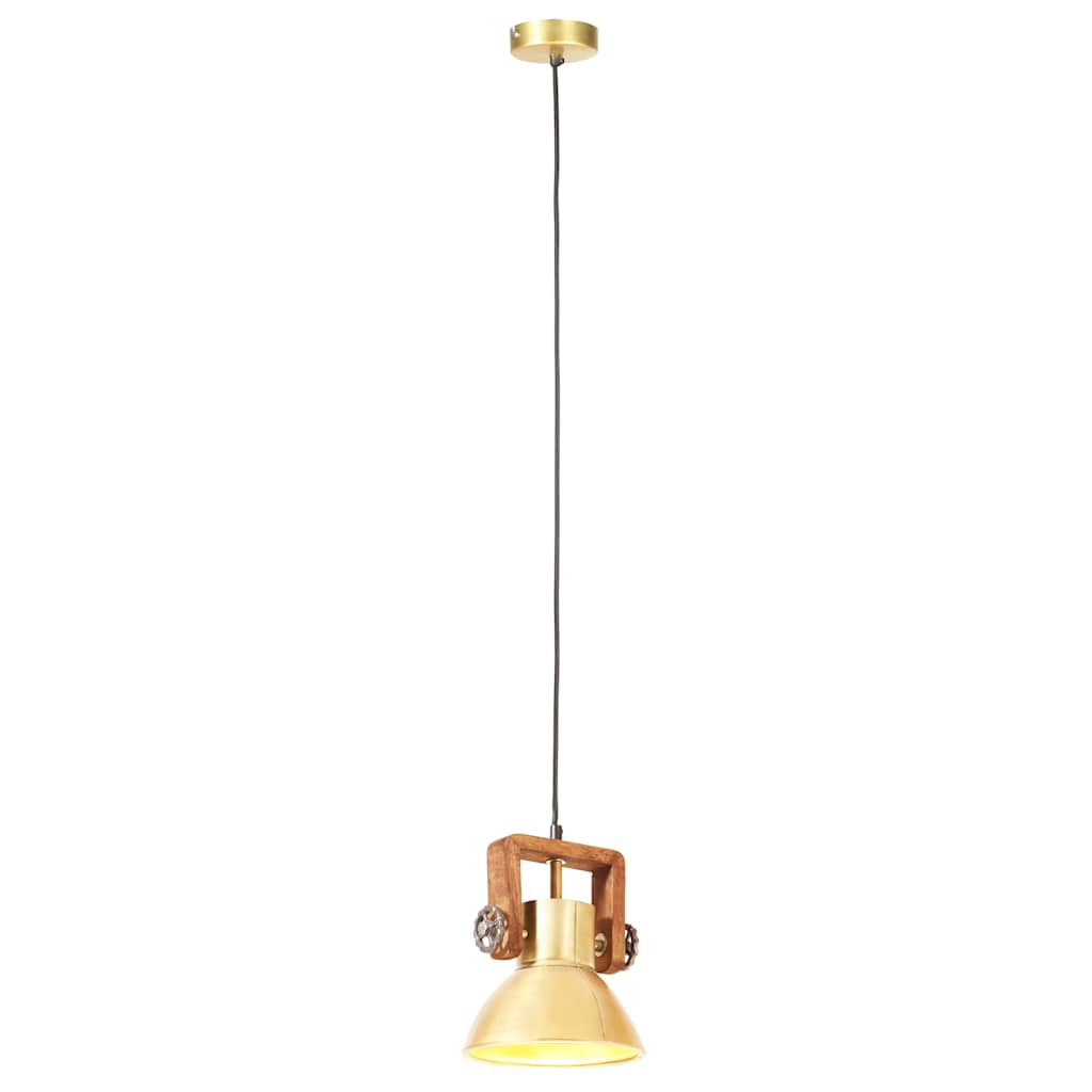Lampada a Sospensione Industriale 25 W Ottone Rotonda 19 cm E27