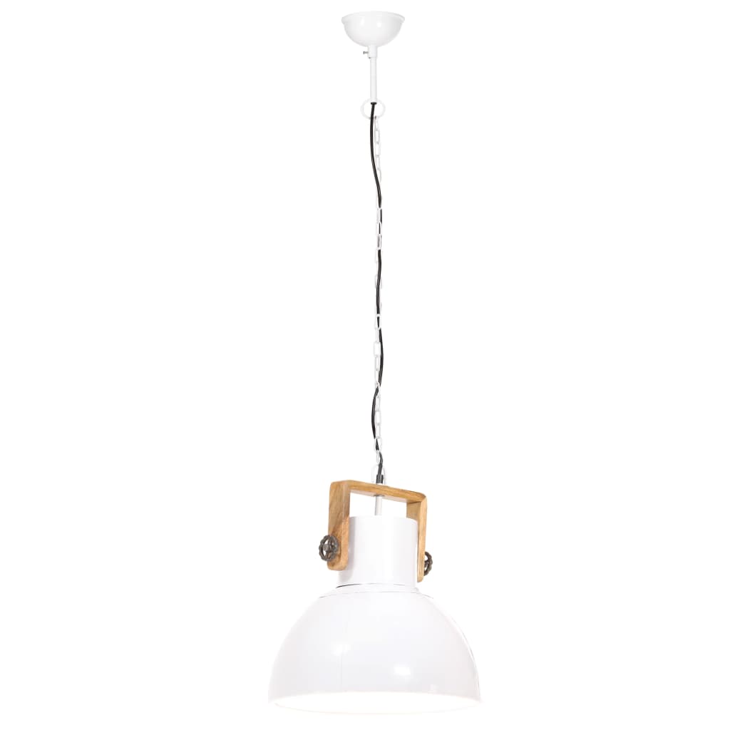 Lampada a Sospensione Industriale 25 W Bianca Rotonda 40 cm E27 - homemem39