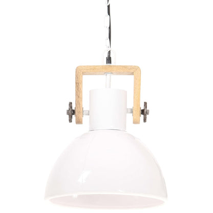 Lampada a Sospensione Industriale 25 W Bianca Rotonda 30 cm E27