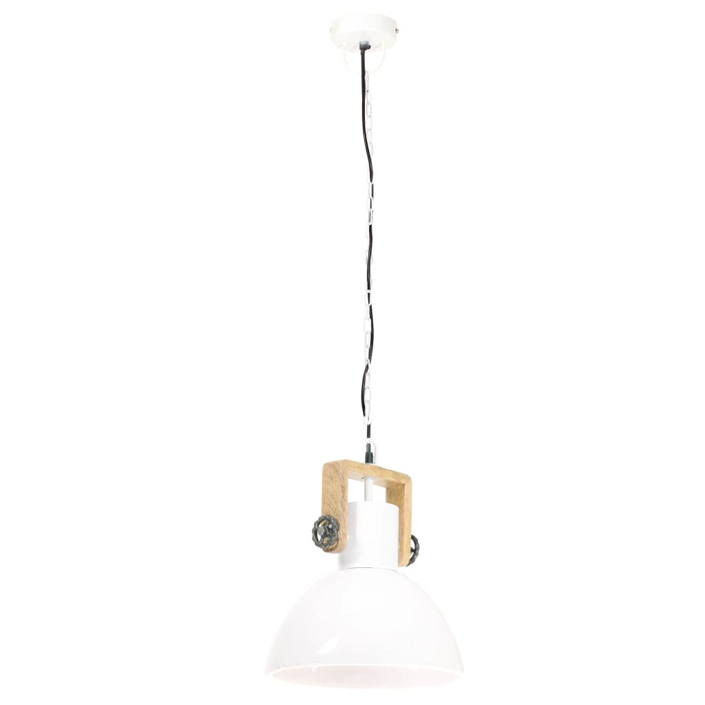 Lampada a Sospensione Industriale 25 W Bianca Rotonda 30 cm E27